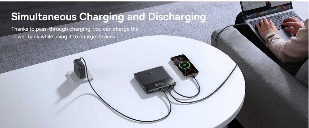 Powerbank, Baseus Blade, 20000mAh, 100W, Negru