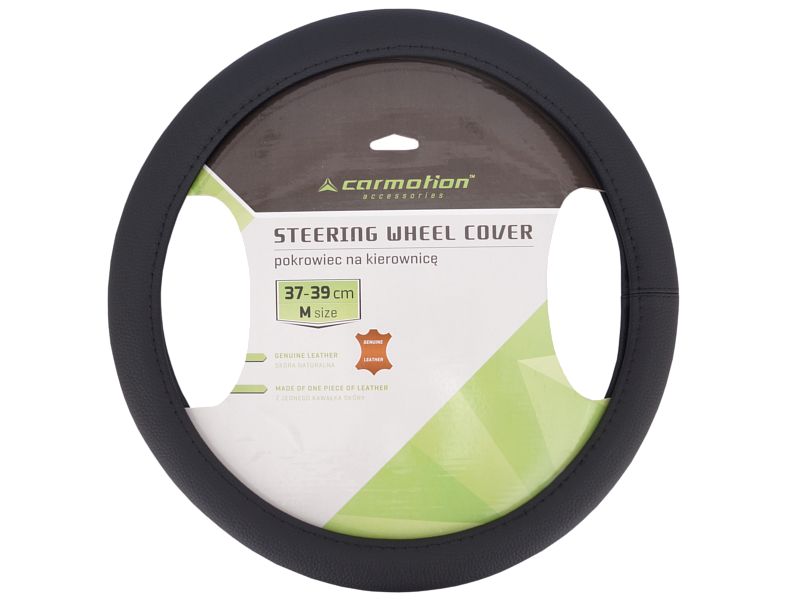 калъф на волана, м 37-39 см,от 1 секция естествена кожа, черна ...