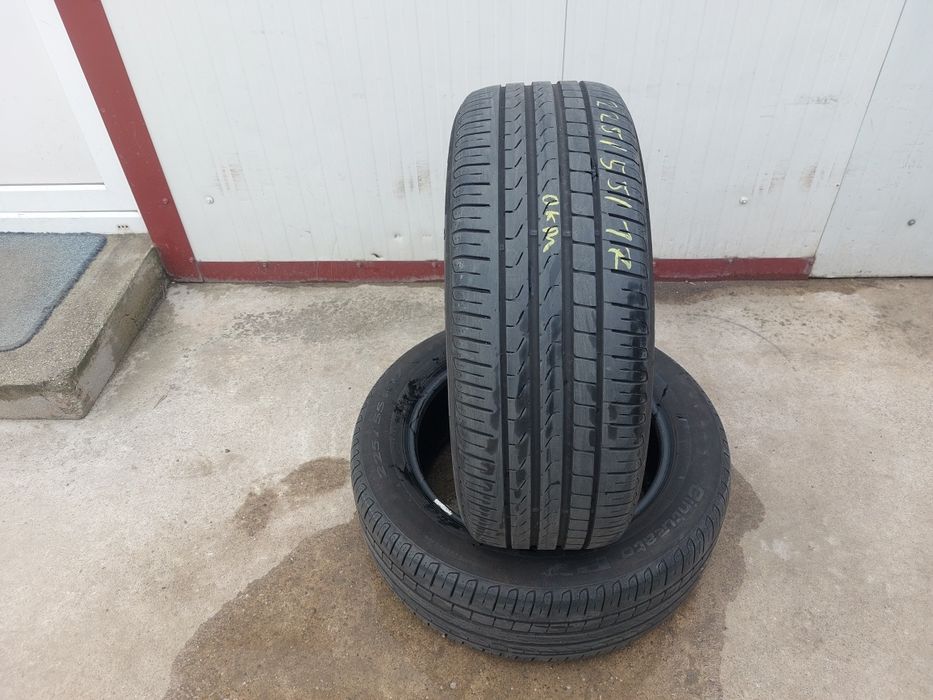 150 lei bucata! Doua anvelope de vara 225 55 r17 Pirelli 2021! 7 mm