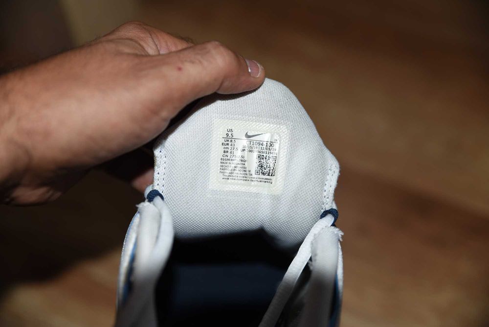 Nike Air Max Plus White Navy Gold, оригинални, номер 43