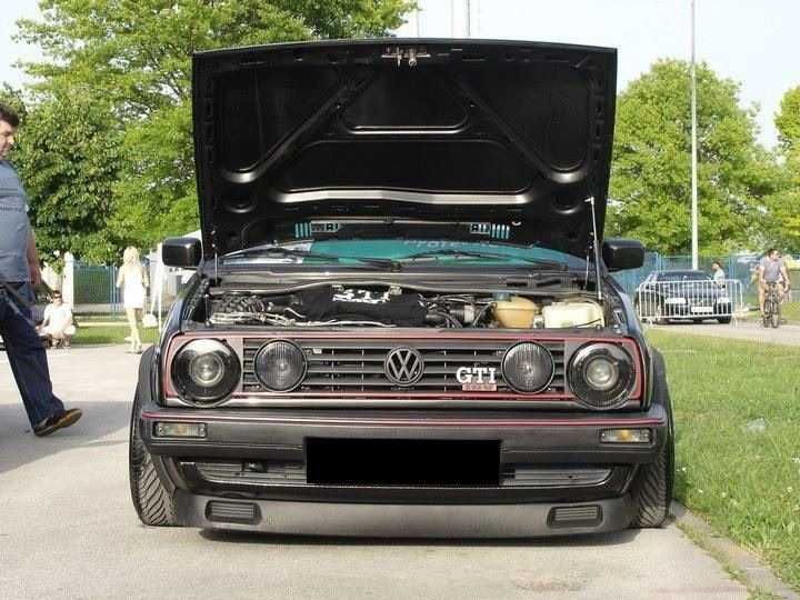 Спойлер Голф 2 Тънка броня ГТИ VW Golf 2 GTI 16v Широк Нож Лип лайсна