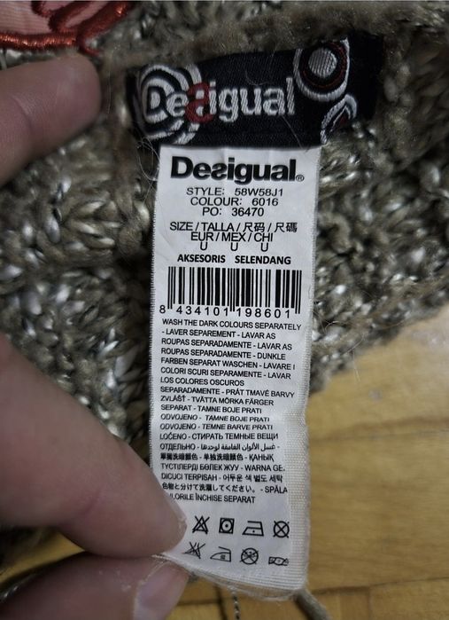 Eșarfă Desigual, Textură Moale, Damă - Mărime Universala