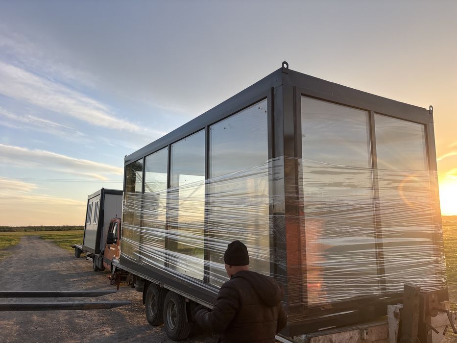 Container modular 2.7m latime cu 6m lungime se afla pe stoc nu necesita avans cu plata la livrare