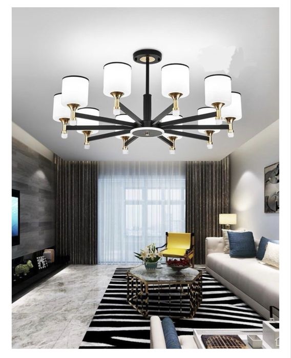 Люстра на штанге LED, кол-во ламп: 10 шт