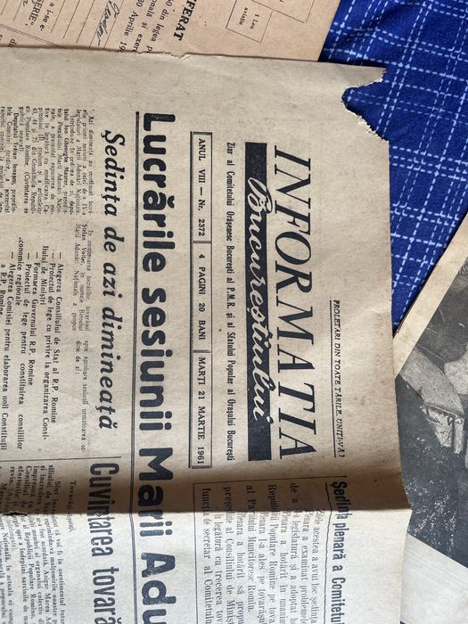 Se vinde ziarul Scanteia , Joi 21 Decembrei 1989! Plus ce se vede !