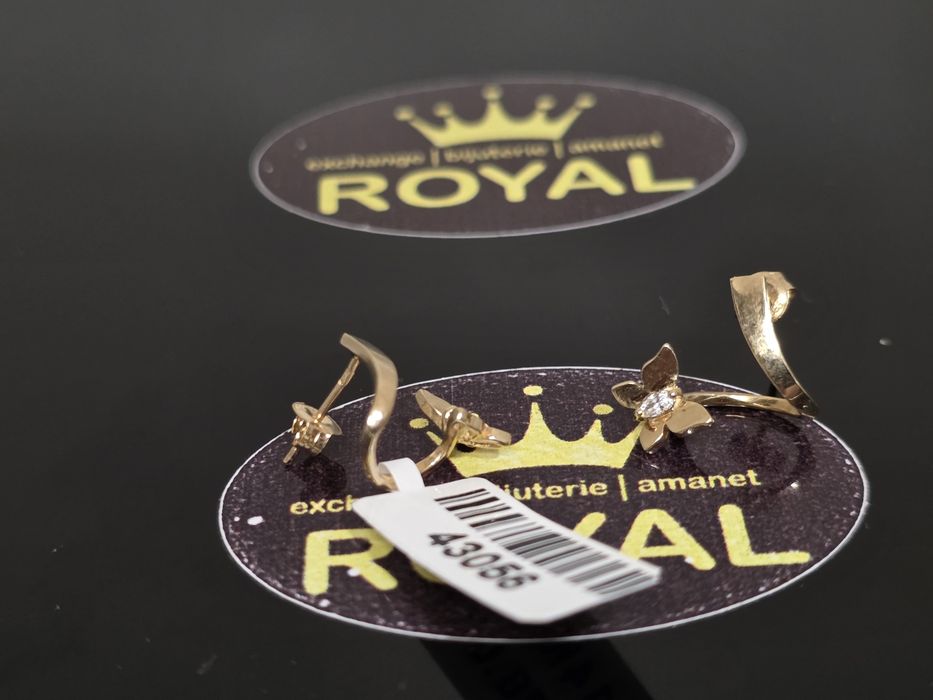 Bijuteria Royal: Cercei aur 14k/1.56 gr