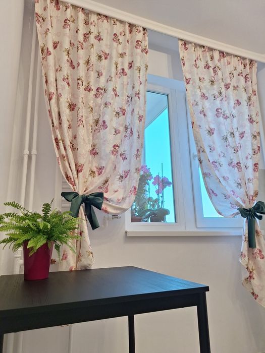 Draperie/Perdea bucătărie, stil Provence, doar pentru București
