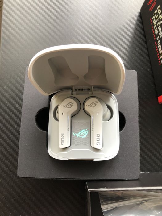 Безжични слушалки ASUS - ROG Cetra True Wireless, ANC, бели