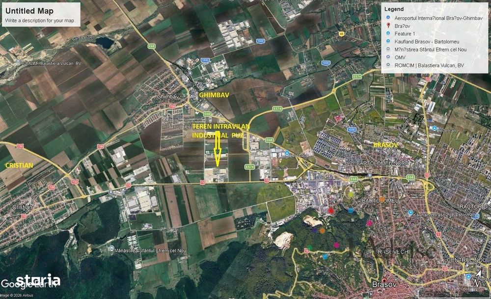 Teren industrial cu PUZ – Ghimbav, zonă în dezvoltare
