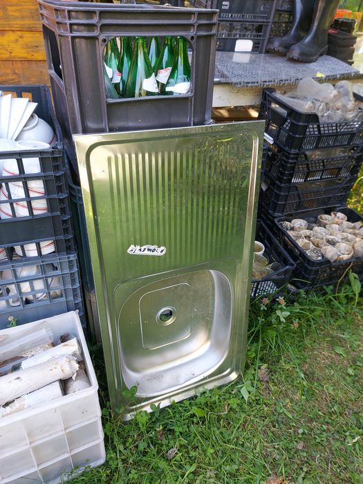 Chiuveta de inox pe masca