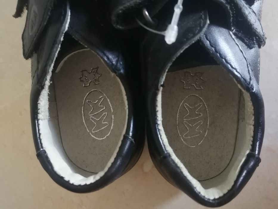 Нови детски обувки, естествена кожа, Колев и Колев номер 28