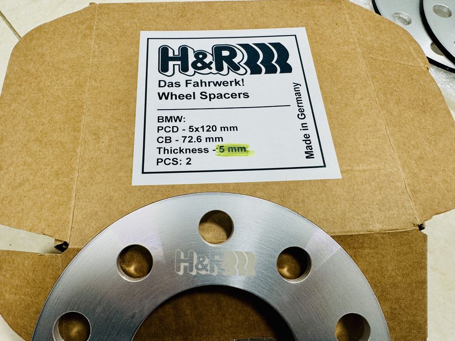 Дистанционни фланци H&R за BMW 5х120 мм.