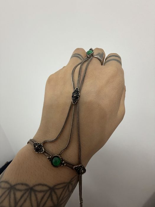 Серебряный боаслет кольцо