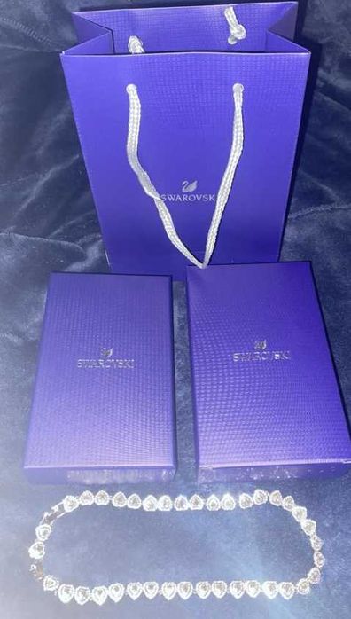 Colier Swarovski Angelic Argintiu - nou, în cutie