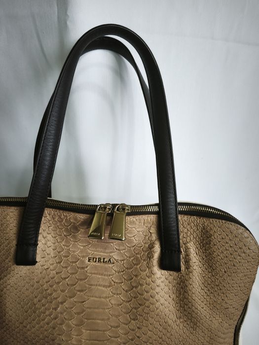 Furla, голяма чанта естествена кожа