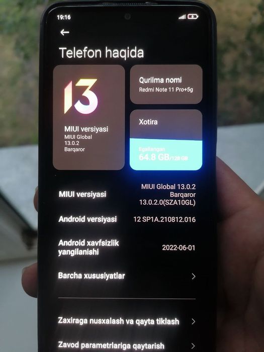 Redmi note 11 pro+5g