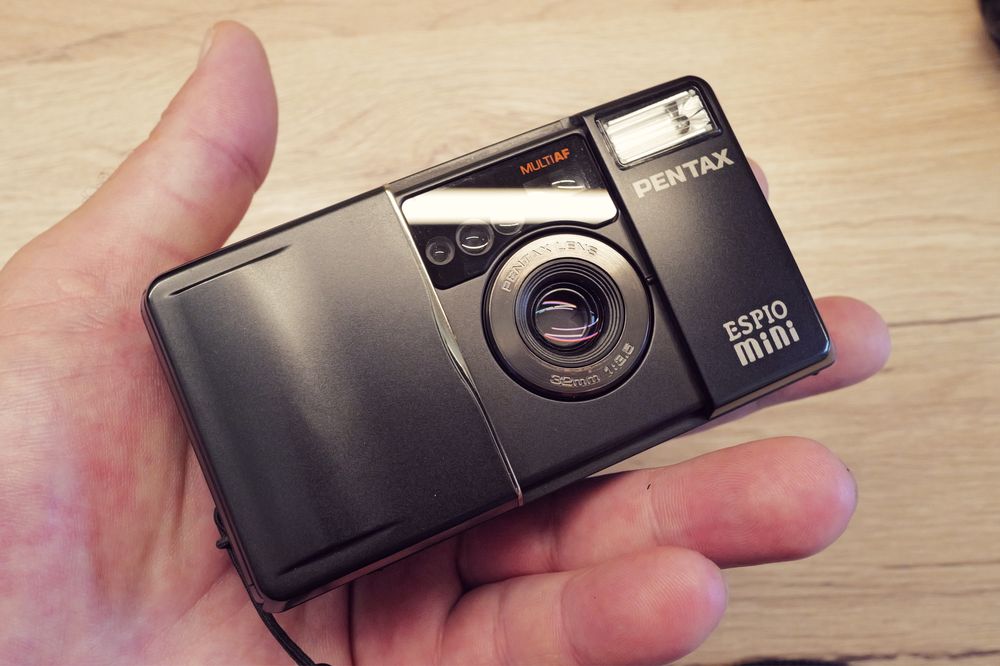 Aparat foto Pentax Espio Mini Legendar de top MJU film point shot