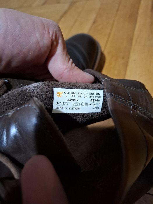 Мъжки кожени обувки Timberland 43