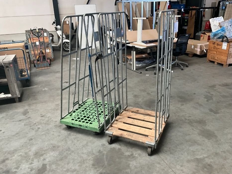 Rollcontainere cărucioare transport marfă depozit – 2 bucăți