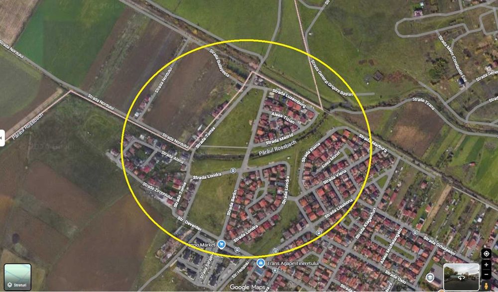 Teren intravilan de constructii 928 mp in Sibiu - cartier Tineretului
