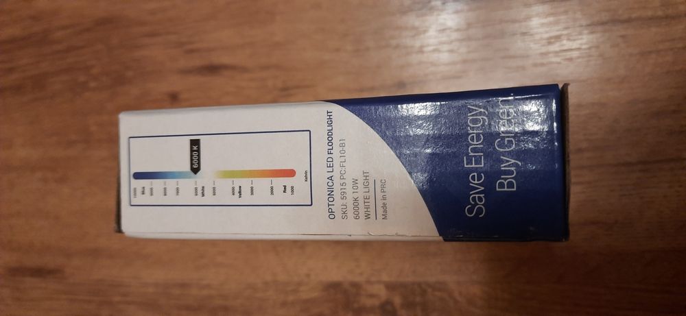 Proiector Led 10W,800 lm,lumina rece,6000 K,Aluminiu,negru,IP65,Nou