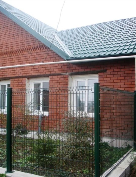 Заборы 3D, Калитка распашная 3D, Панель и столб 3D.