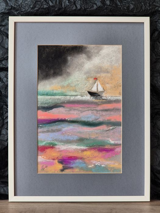 Въглени и пастели, картини оригинали - 1, НОВИ!