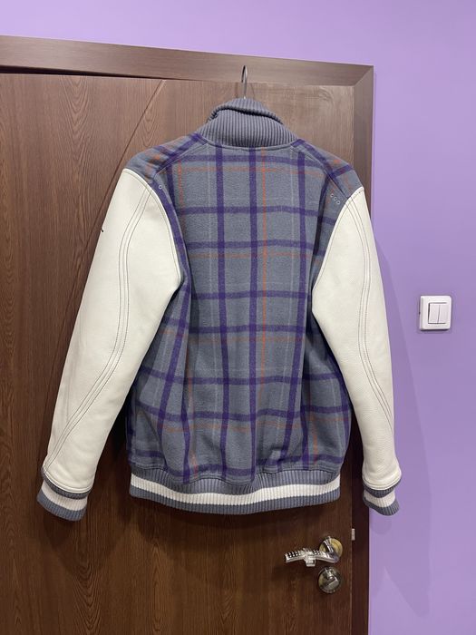 M Яке Nike Air Jordan Plaid Letterman Destroyer Varsity Bomber Jacket