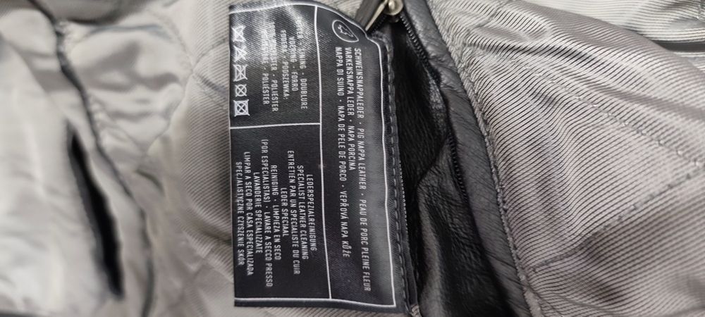 Geacă de piele mărime mare