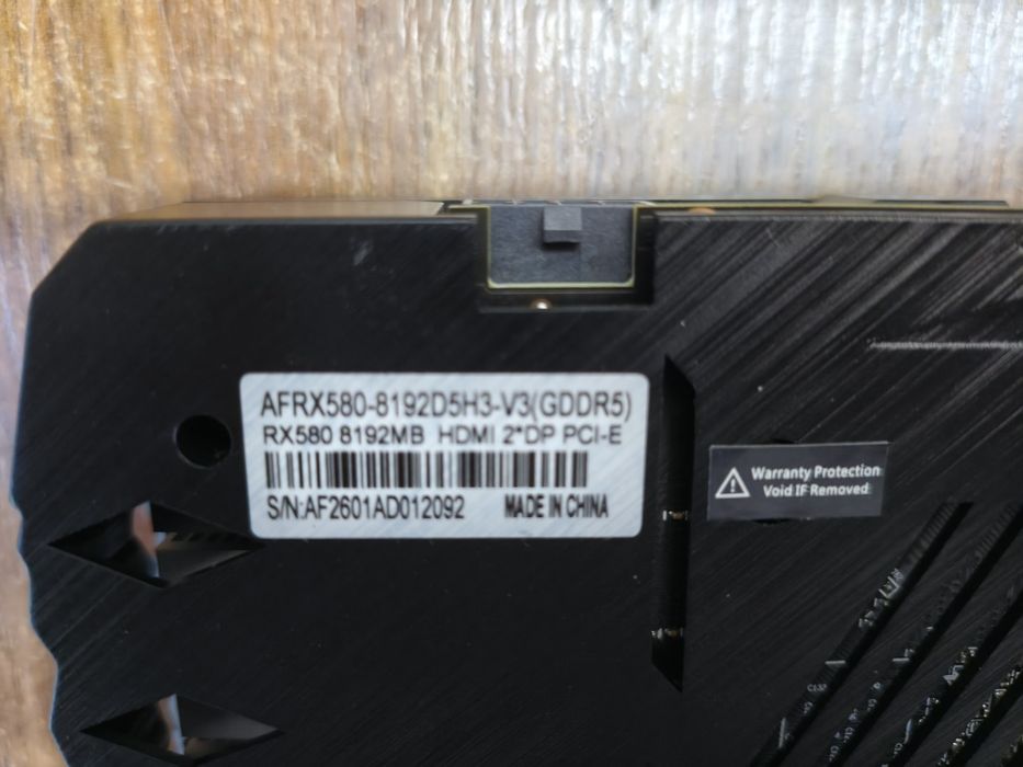 Продам видеокарту RX 580  8 gb ddr 5 256 bit