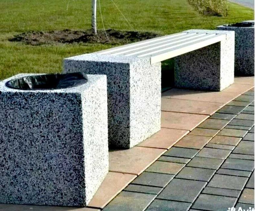 скамейка Бетон ва урналар  (хар -хил турдаги)