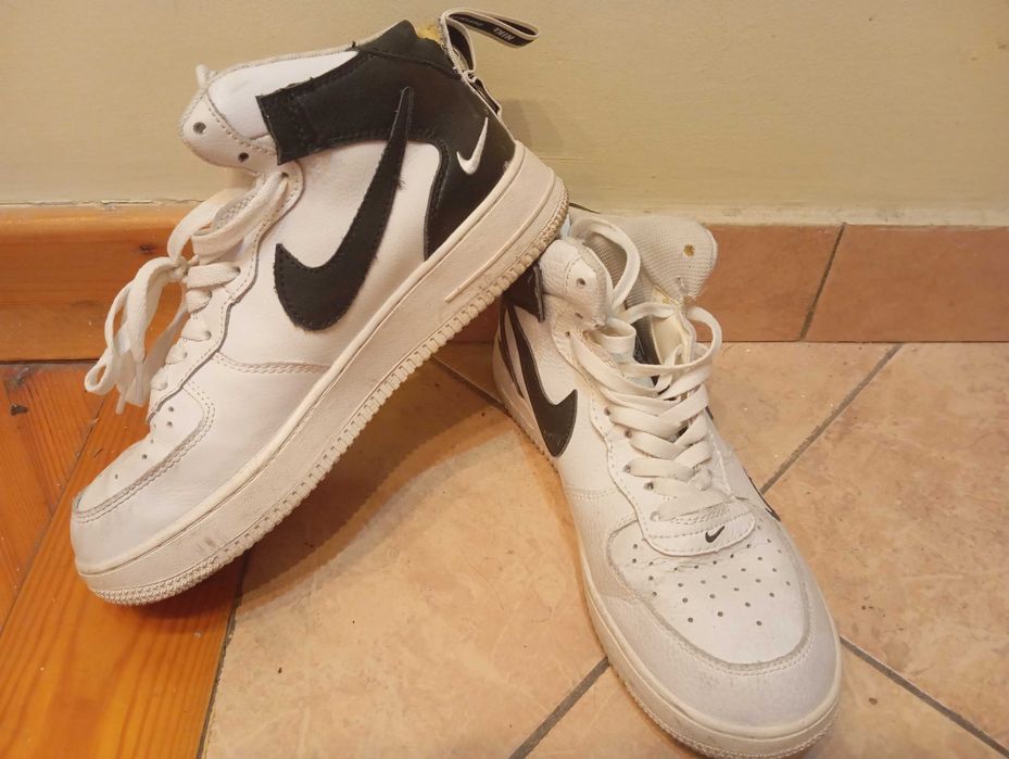 Кроссовки Nike AF1 LV8 Utility Mid White.
