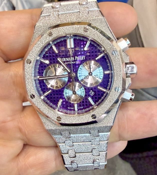 Audemars Piguet Royal Oak Frosted Acte 2019 41mm Aur Alb Limitat Acte Violet