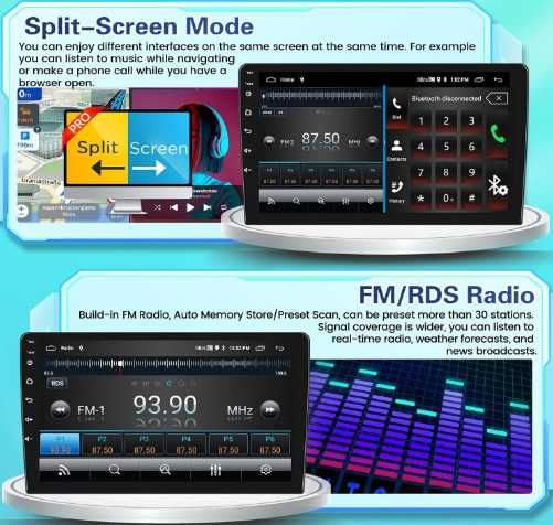 FULUKU мултимедия за Toyota Auris 2006 до 2011, 2+64GB, Android 13