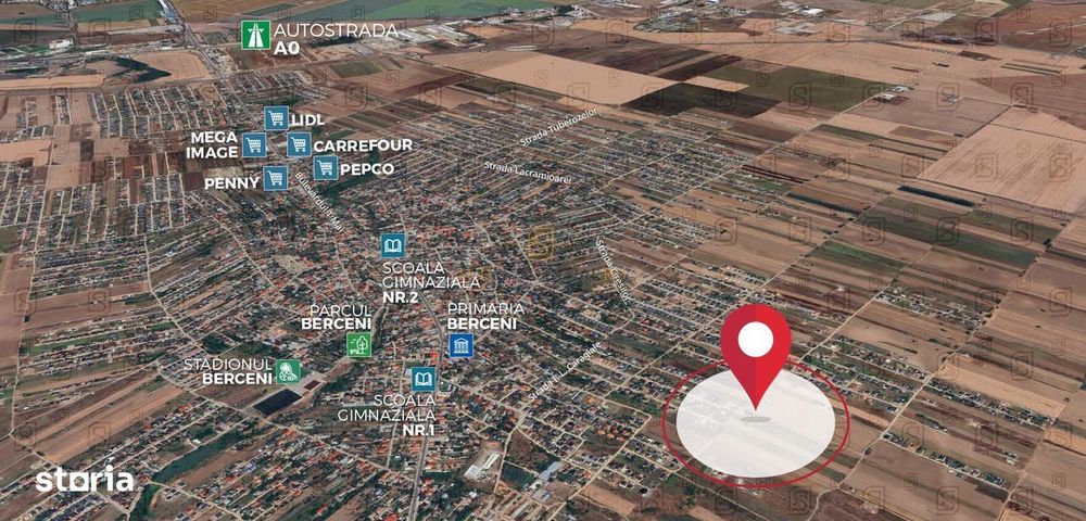 De vanzare teren intravilan – 369 mp | Comuna Berceni