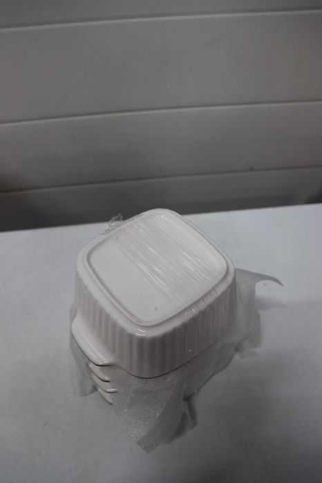 Черно-бяла керамична купа 15x12x5 см, 400 мл 4 броя