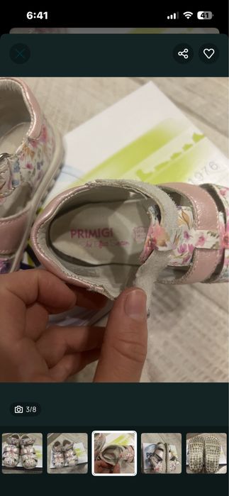 Детски Сандали  primigi/Детски маратонки Adidas tinkerbell номер 25