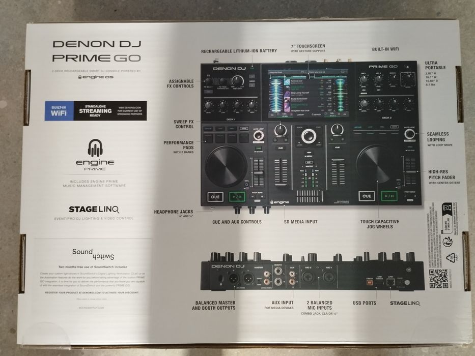Consola DJ Sigilat, Denon DJ Prime GO Controler Smart