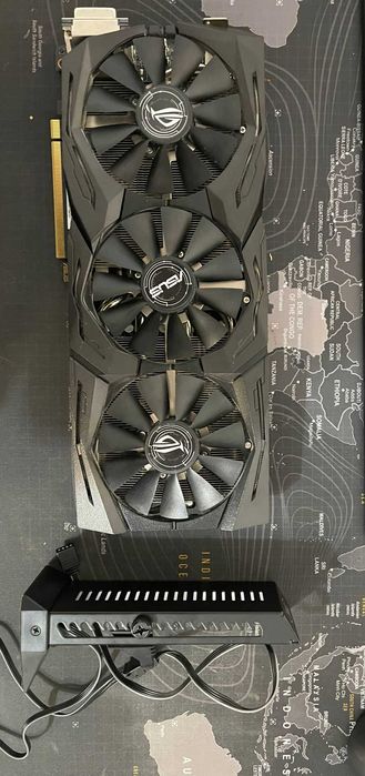 Placa video ASUS GTX 1080 ROG STRIX GAMING 8GB DDR5 + Anti-Sag Bracket