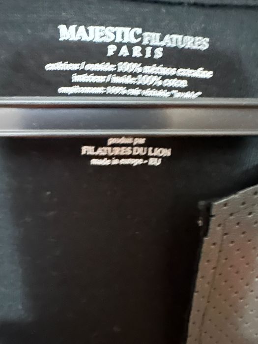 Cardigan Majestic Filateurs L lana/piele naturala