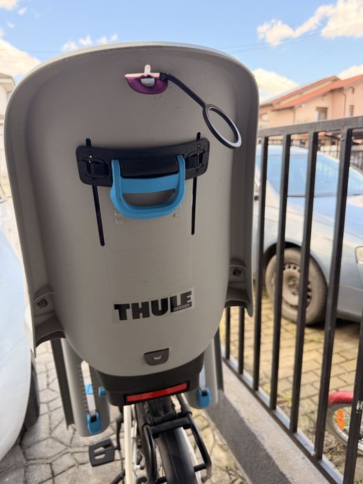 Vand scaun pentru copii, cu montare pe bicicleta in spate - Thule RideAlong Light Grey/ Purple