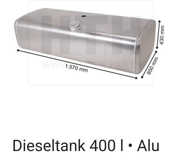 Алуминиев резервоар за камион 400л.