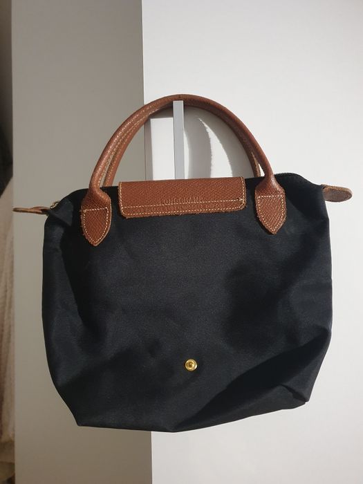 Geantă Longchamp din piele si material textil