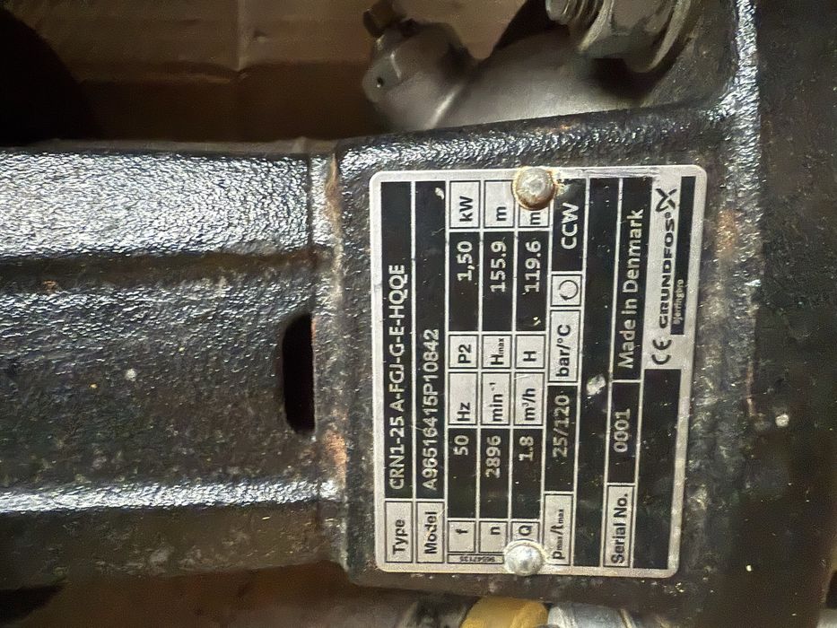 Pompe industriale Grunfors de presiune înaltā