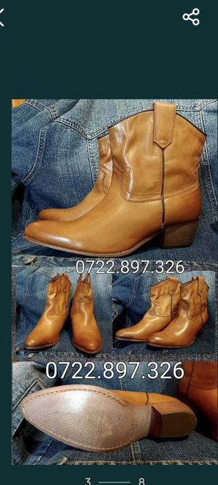 Ciocate, bocate, cizmulițe din piele naturală muflon nr 42