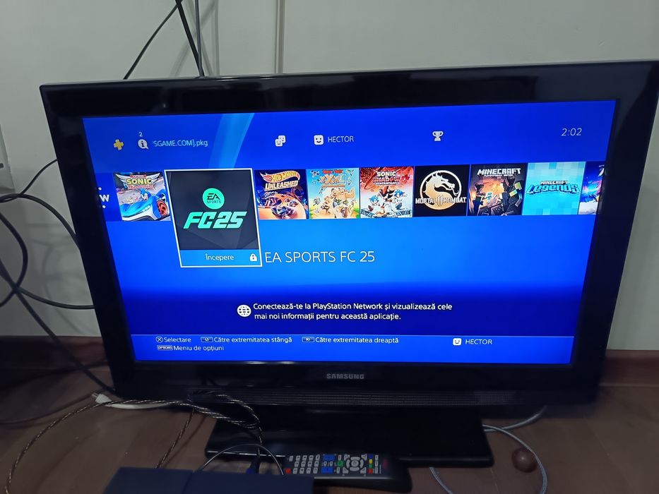 Pachet TV 82CM+ PlayStation 4 PS4 ModaT (FIFA 2026/GTA/Mortal Kombat)