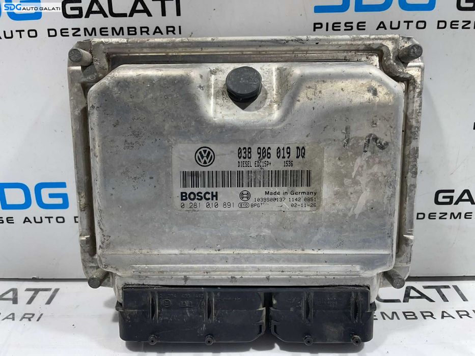 ECU Calculator Motor Bosch Seat Ibiza 1.9 TDI 2002 - 2008 Cod 038906019DQ 0281010891 [L4604] [L4606]