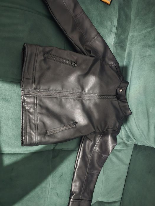 Geaca primavara imitatie piele Sinsay copii baieti
