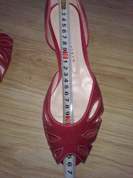 Летни обувки,  с ток esprit дънкови сандали