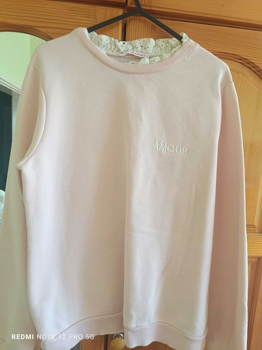 Дамска блуза в цвят бебешко розово